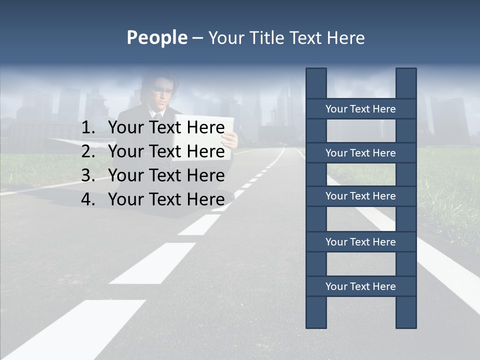 Work Man Shanghai PowerPoint Template