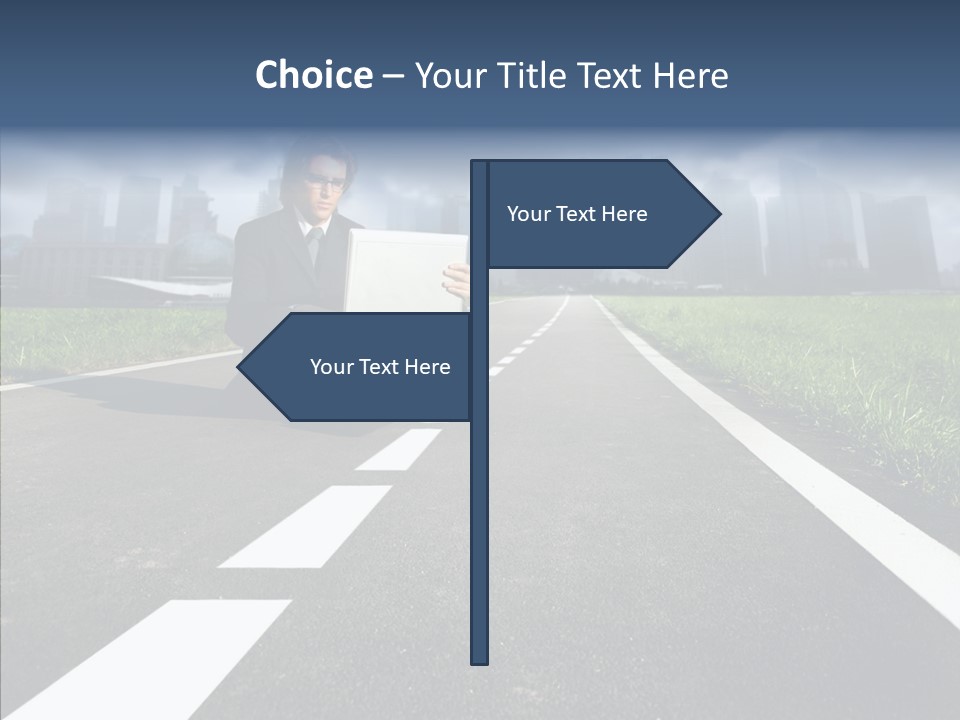 Work Man Shanghai PowerPoint Template