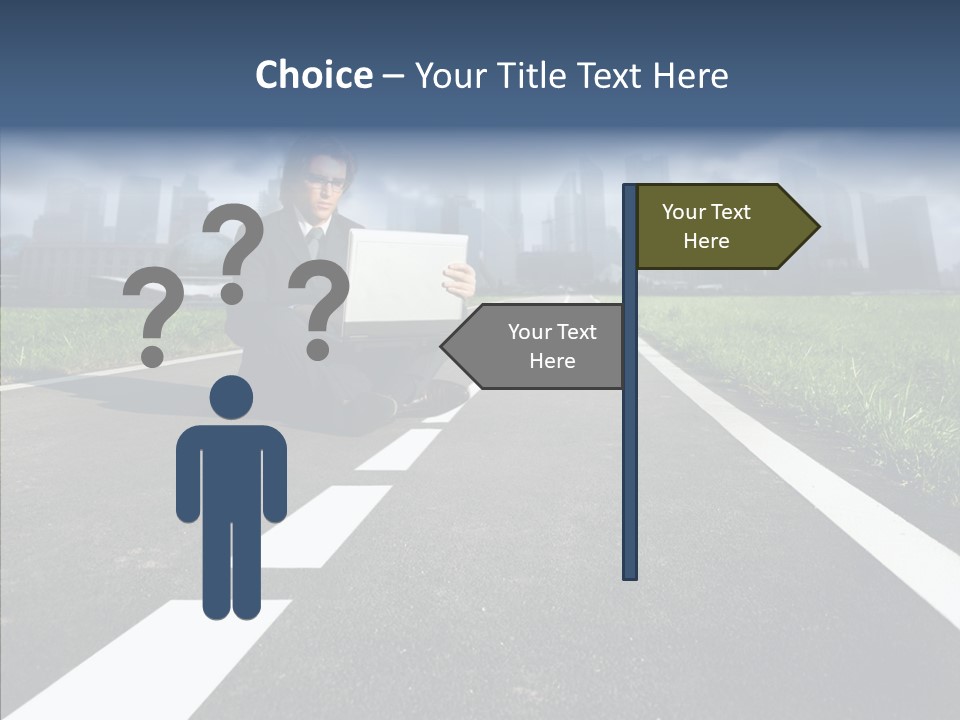 Work Man Shanghai PowerPoint Template