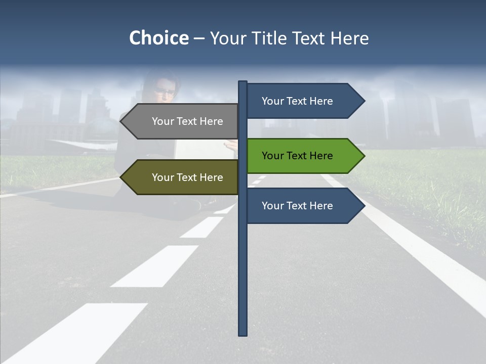 Work Man Shanghai PowerPoint Template