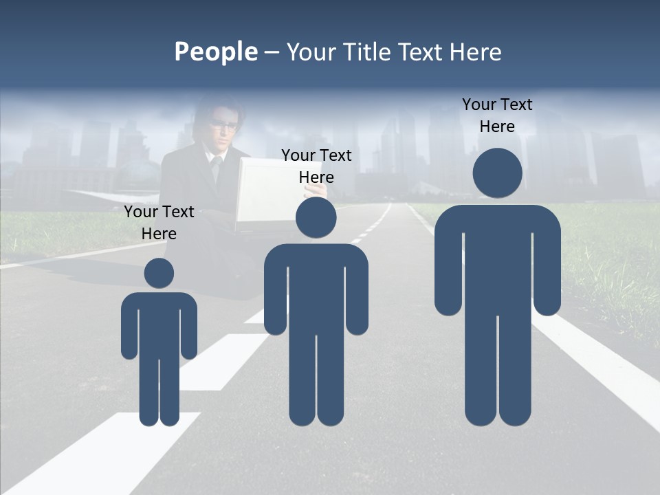 Work Man Shanghai PowerPoint Template