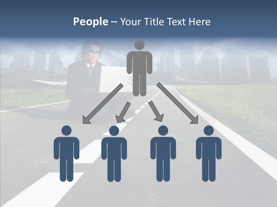 Work Man Shanghai PowerPoint Template