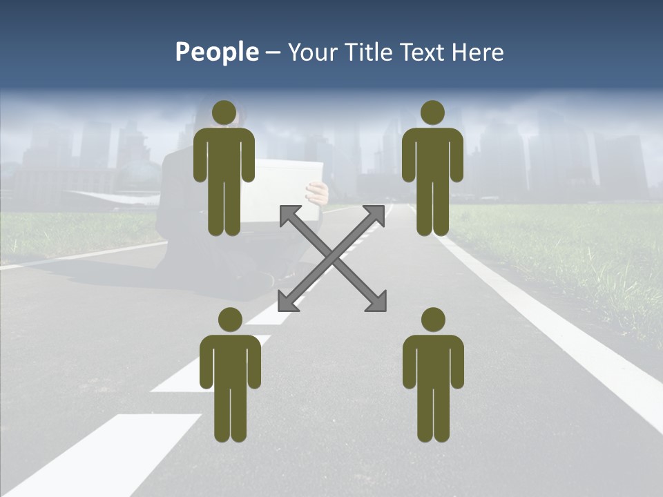 Work Man Shanghai PowerPoint Template