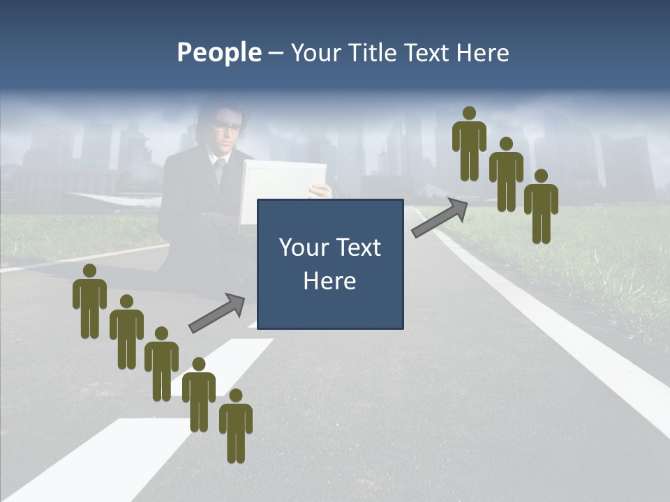 Work Man Shanghai PowerPoint Template