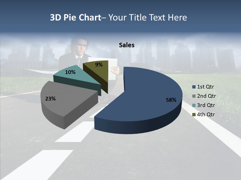 Work Man Shanghai PowerPoint Template