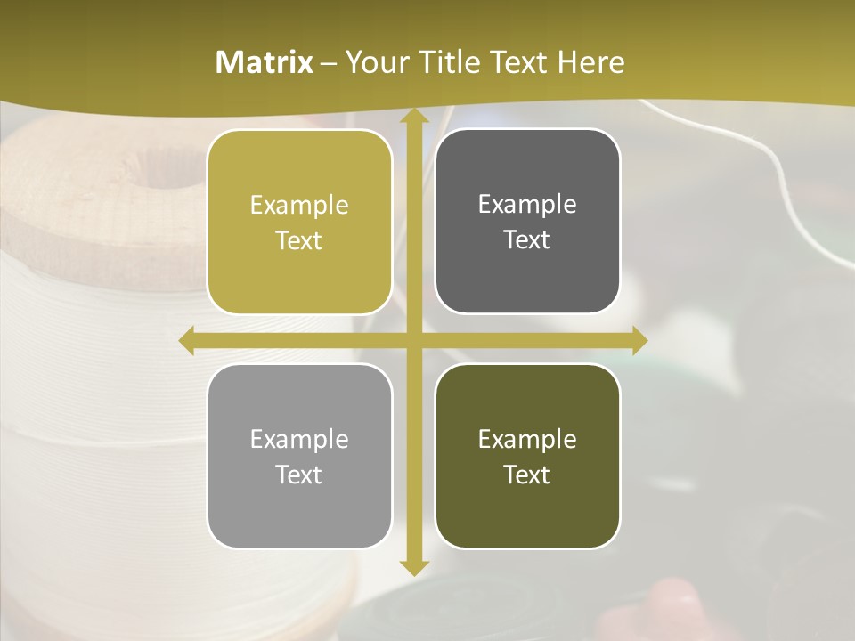 Skein Macro Bobbin PowerPoint Template