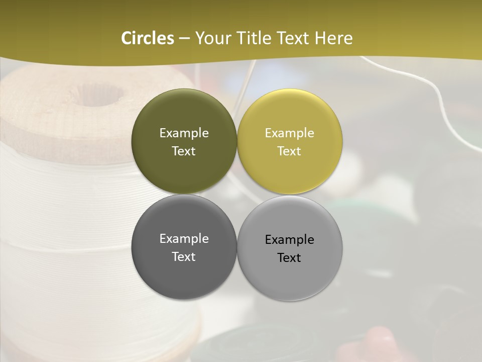 Skein Macro Bobbin PowerPoint Template