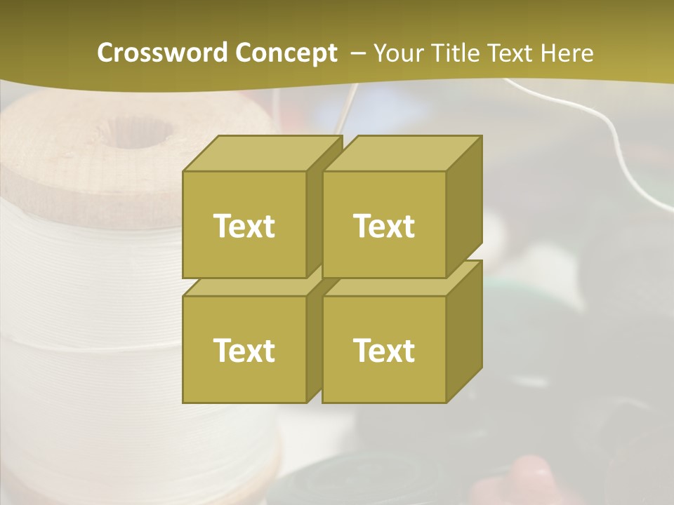 Skein Macro Bobbin PowerPoint Template
