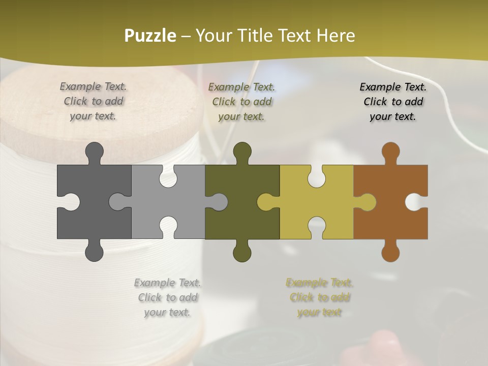 Skein Macro Bobbin PowerPoint Template