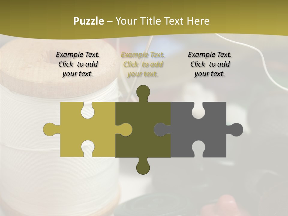 Skein Macro Bobbin PowerPoint Template