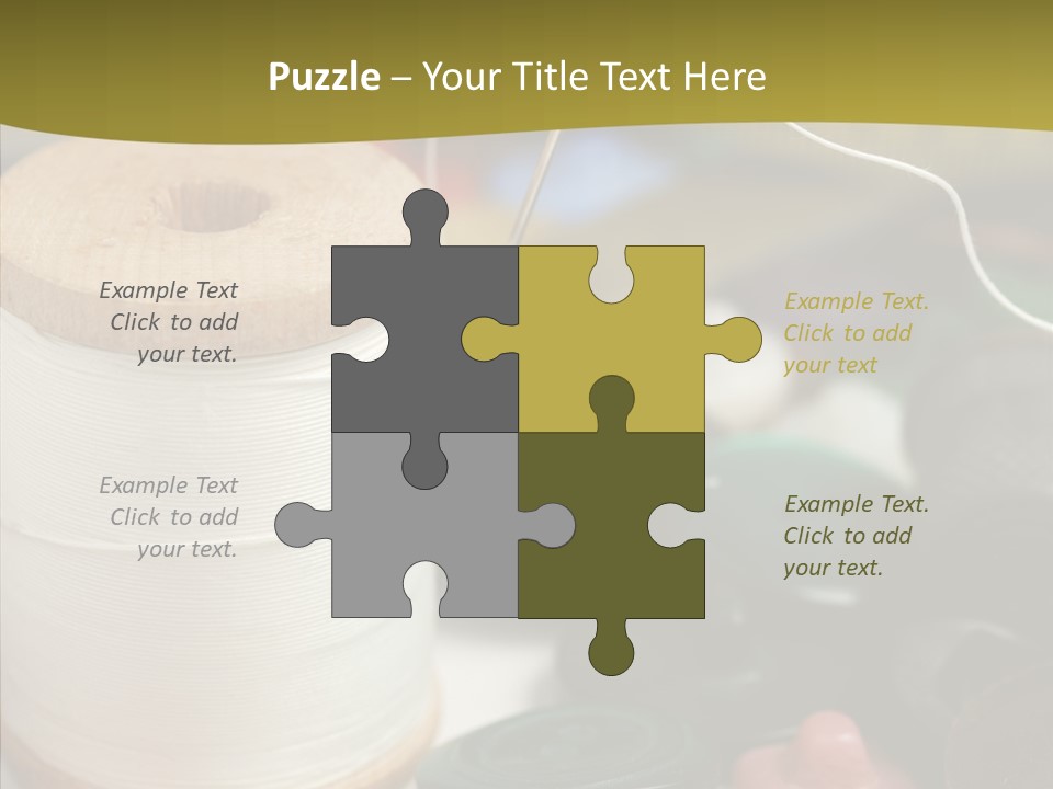 Skein Macro Bobbin PowerPoint Template