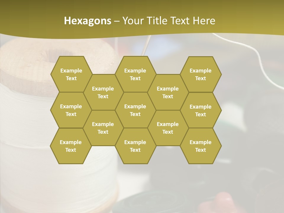 Skein Macro Bobbin PowerPoint Template