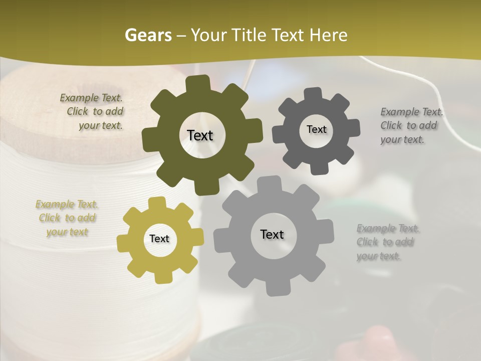 Skein Macro Bobbin PowerPoint Template