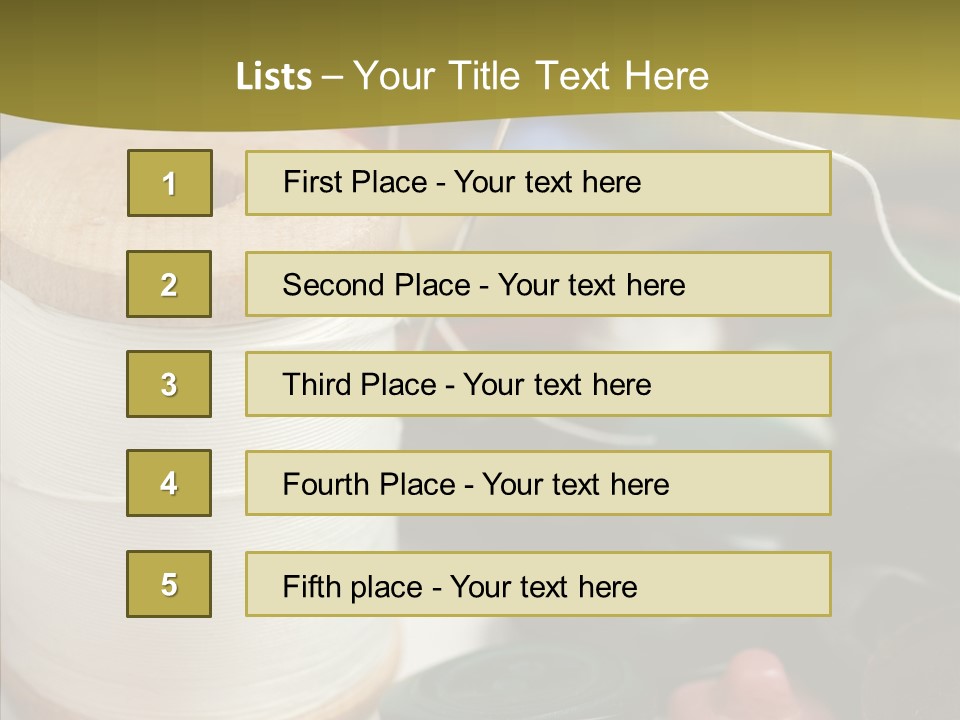 Skein Macro Bobbin PowerPoint Template