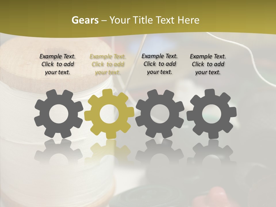 Skein Macro Bobbin PowerPoint Template