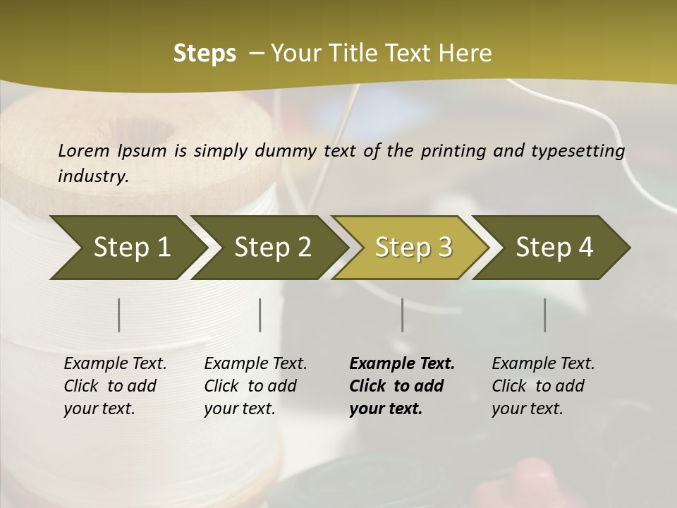 Skein Macro Bobbin PowerPoint Template