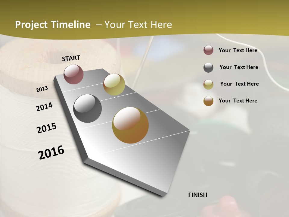 Skein Macro Bobbin PowerPoint Template