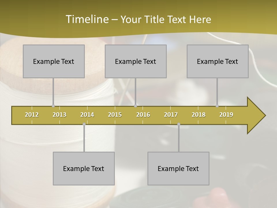 Skein Macro Bobbin PowerPoint Template