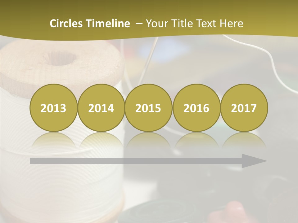 Skein Macro Bobbin PowerPoint Template