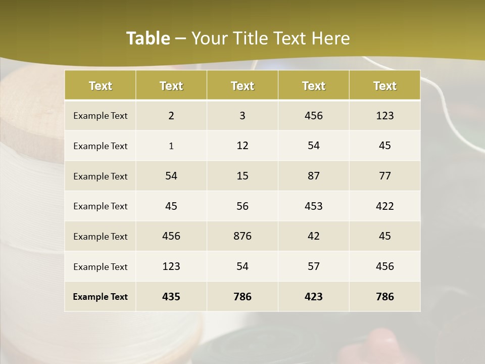 Skein Macro Bobbin PowerPoint Template