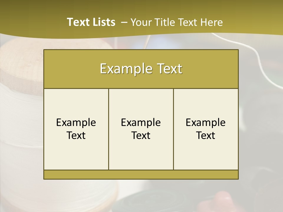 Skein Macro Bobbin PowerPoint Template