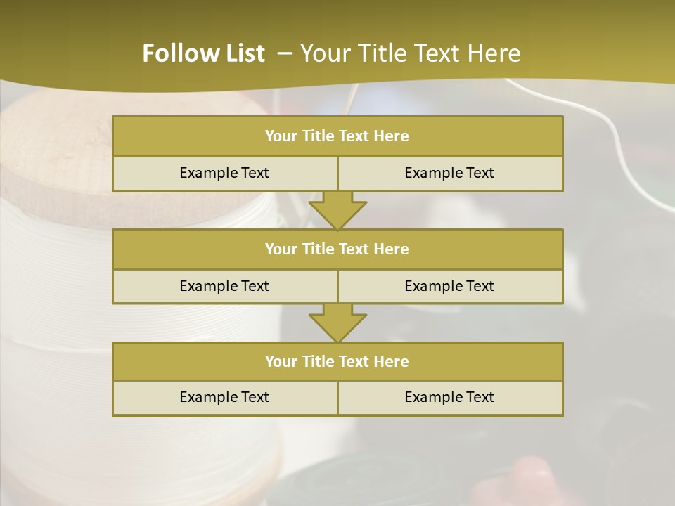 Skein Macro Bobbin PowerPoint Template