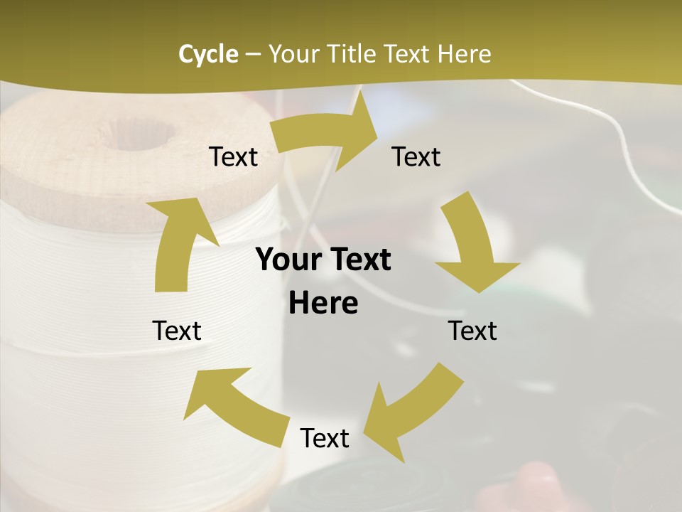 Skein Macro Bobbin PowerPoint Template