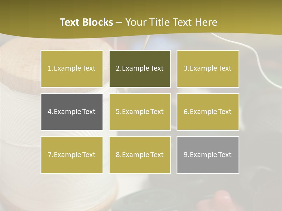 Skein Macro Bobbin PowerPoint Template