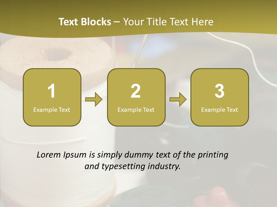 Skein Macro Bobbin PowerPoint Template