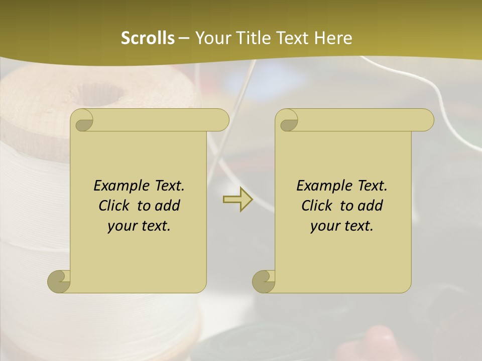 Skein Macro Bobbin PowerPoint Template
