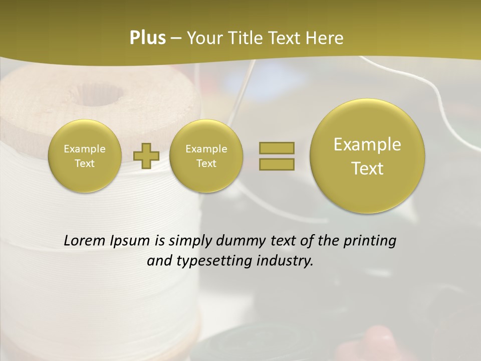 Skein Macro Bobbin PowerPoint Template