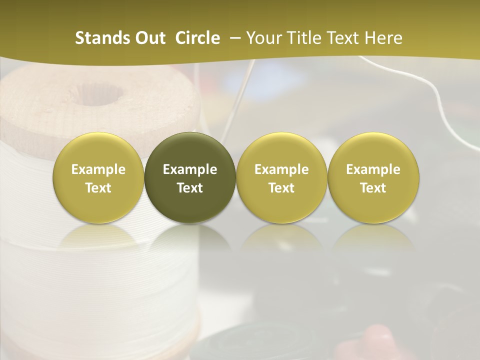 Skein Macro Bobbin PowerPoint Template