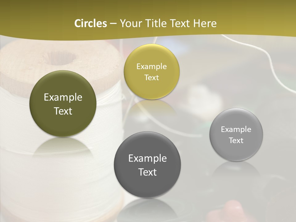 Skein Macro Bobbin PowerPoint Template