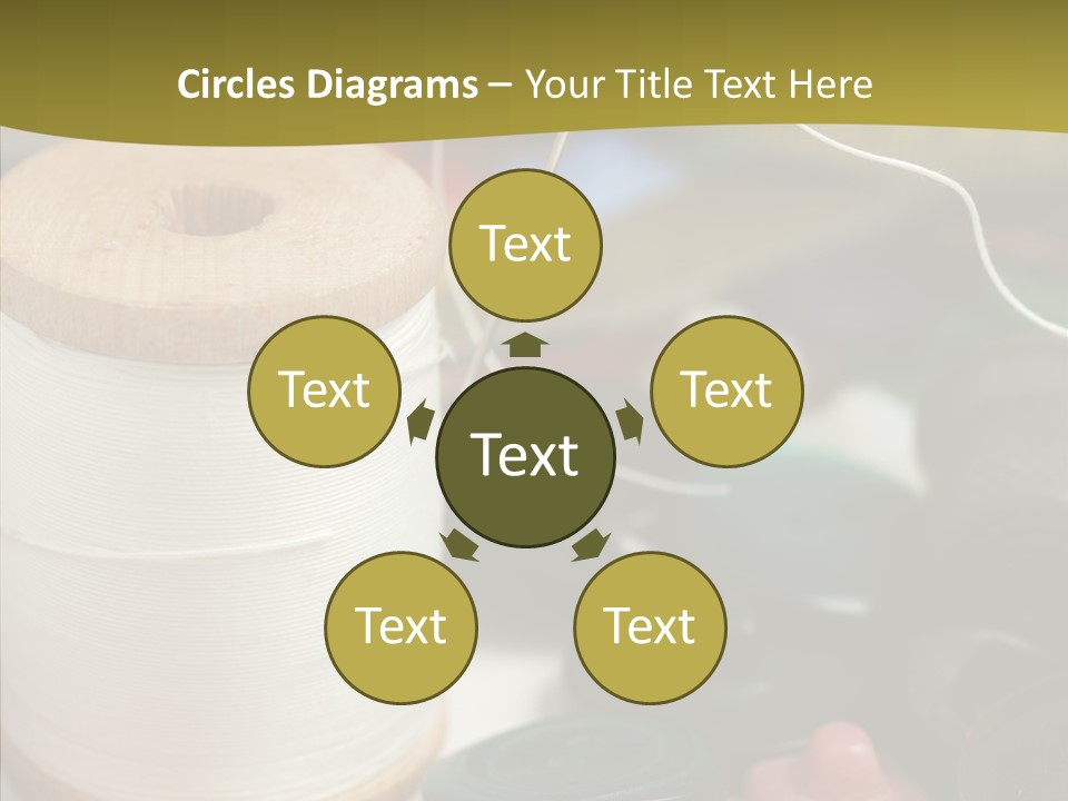 Skein Macro Bobbin PowerPoint Template