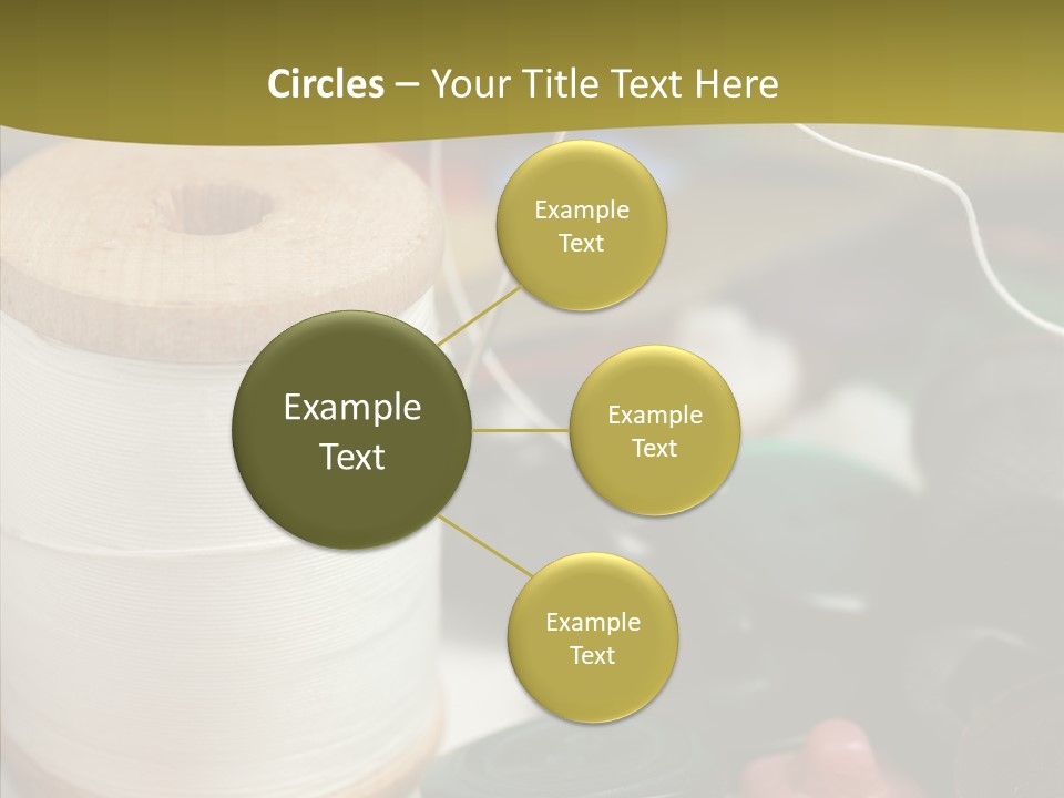 Skein Macro Bobbin PowerPoint Template