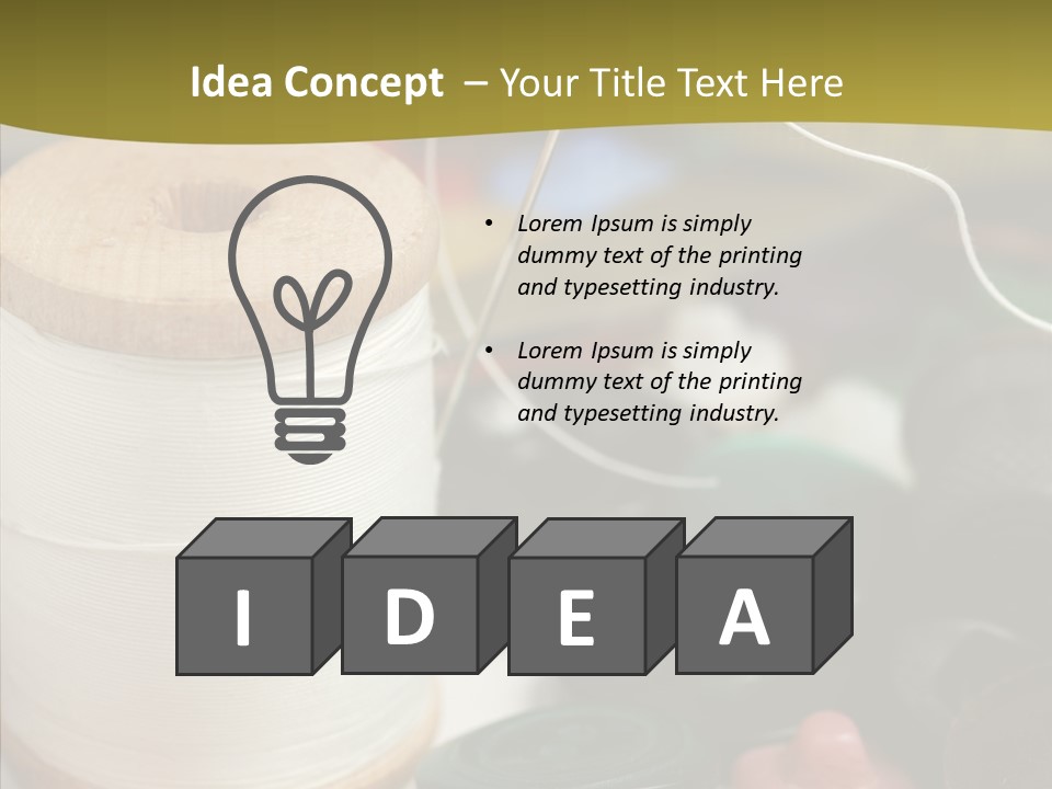 Skein Macro Bobbin PowerPoint Template