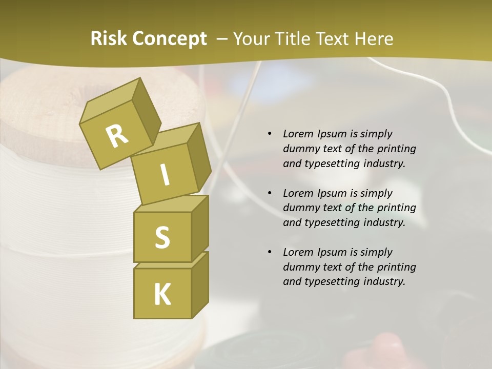 Skein Macro Bobbin PowerPoint Template