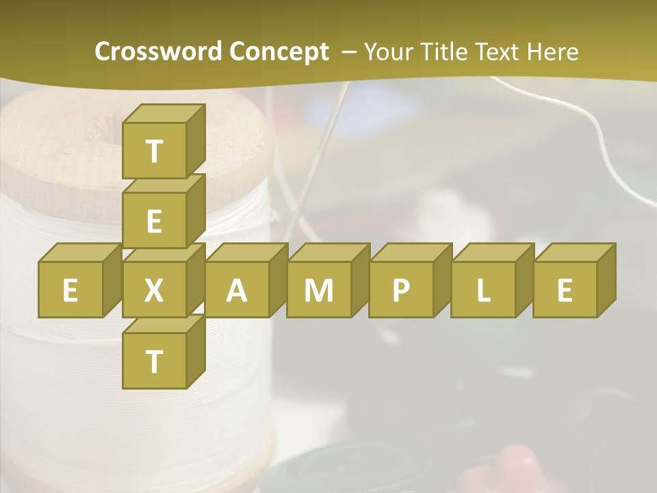 Skein Macro Bobbin PowerPoint Template