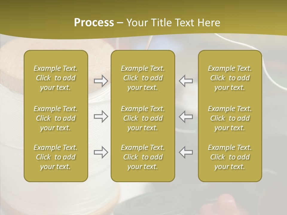 Skein Macro Bobbin PowerPoint Template