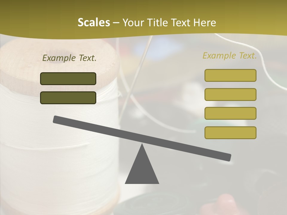 Skein Macro Bobbin PowerPoint Template