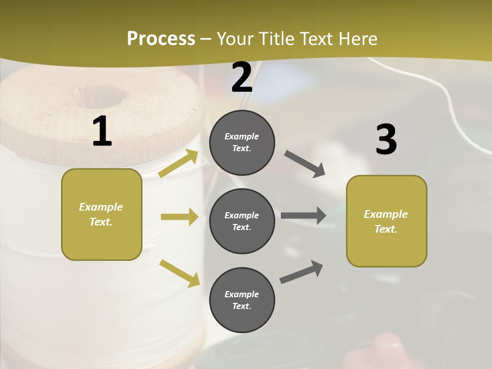 Skein Macro Bobbin PowerPoint Template