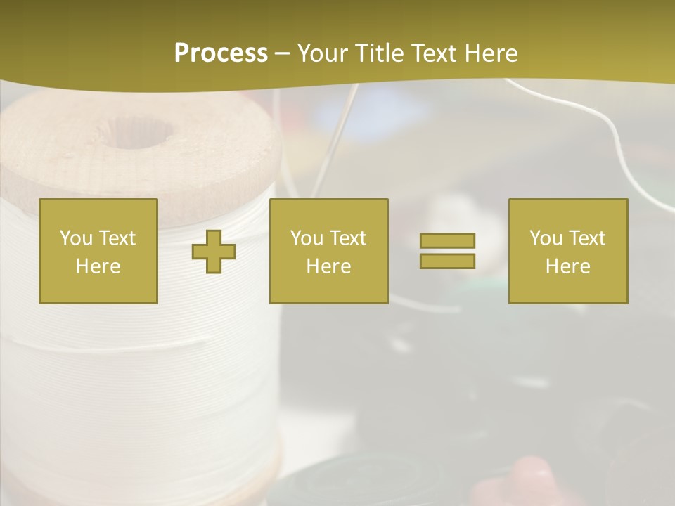 Skein Macro Bobbin PowerPoint Template