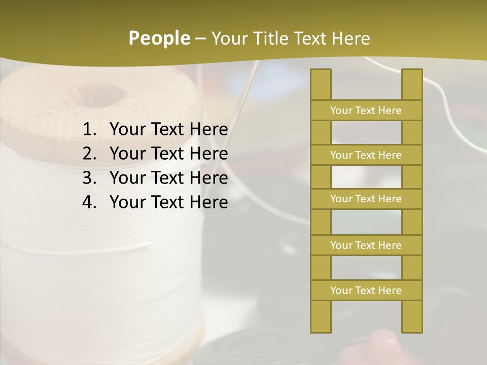 Skein Macro Bobbin PowerPoint Template