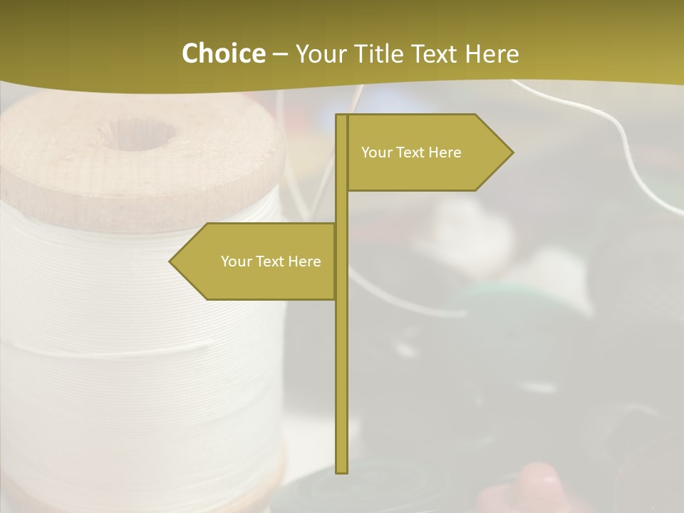 Skein Macro Bobbin PowerPoint Template