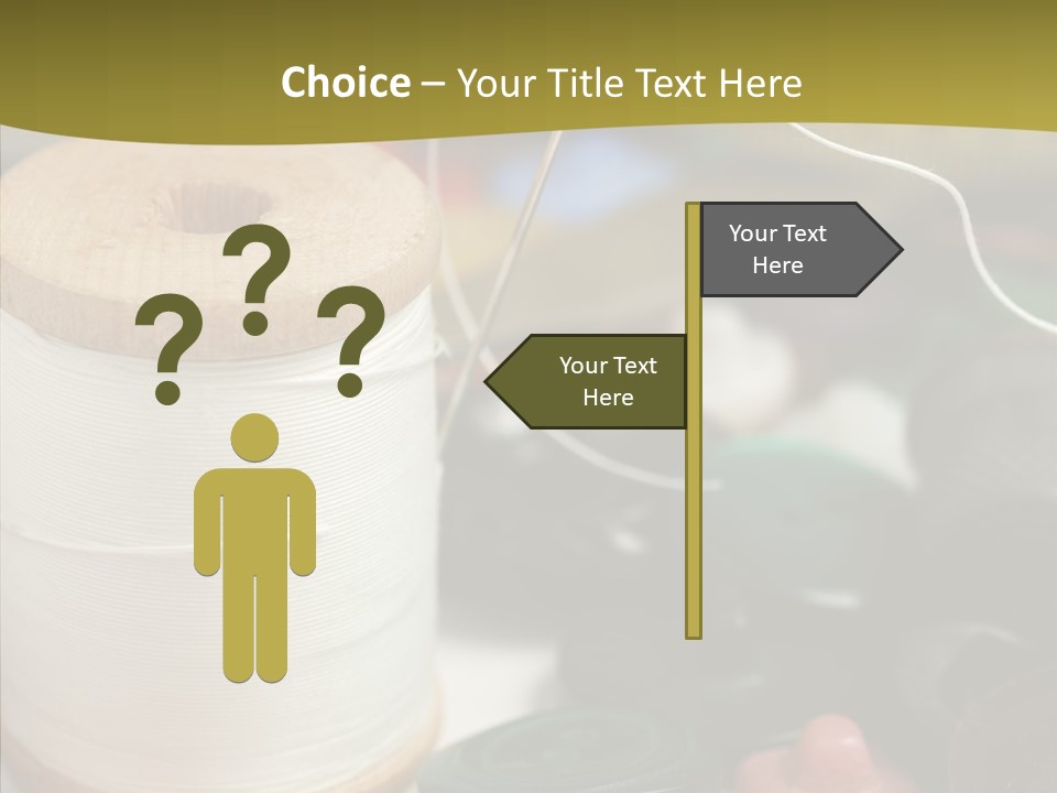 Skein Macro Bobbin PowerPoint Template