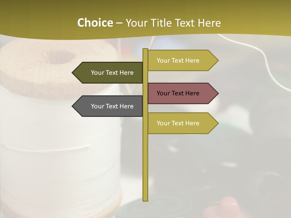 Skein Macro Bobbin PowerPoint Template