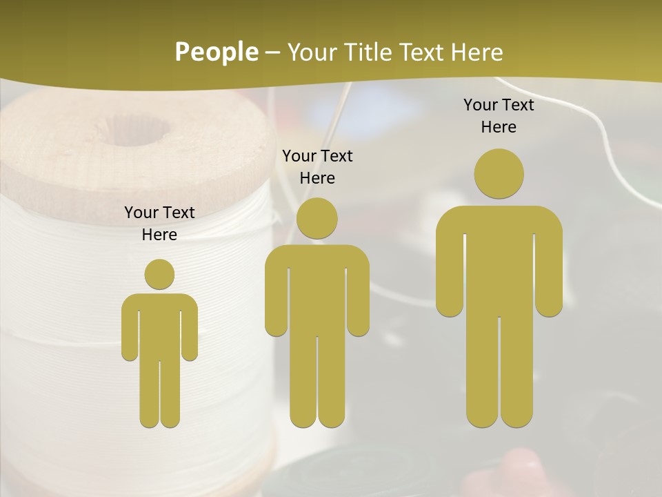 Skein Macro Bobbin PowerPoint Template