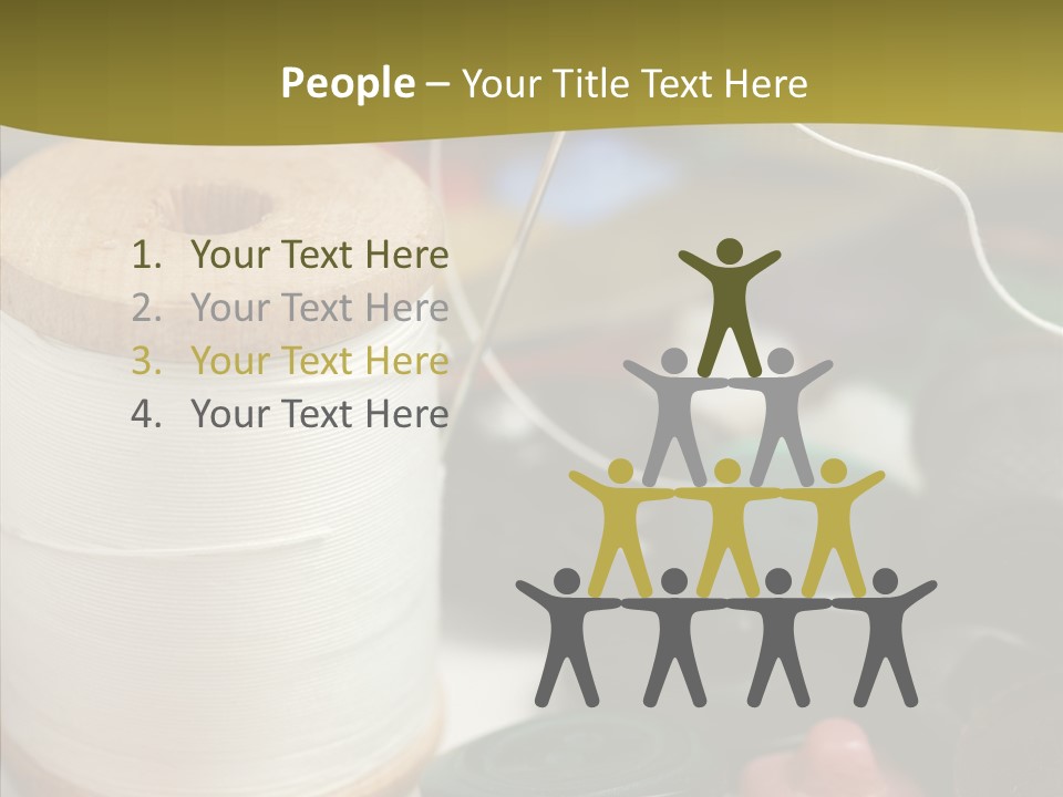 Skein Macro Bobbin PowerPoint Template