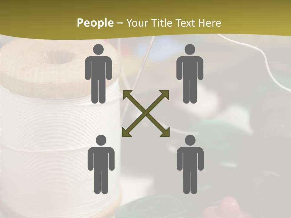 Skein Macro Bobbin PowerPoint Template