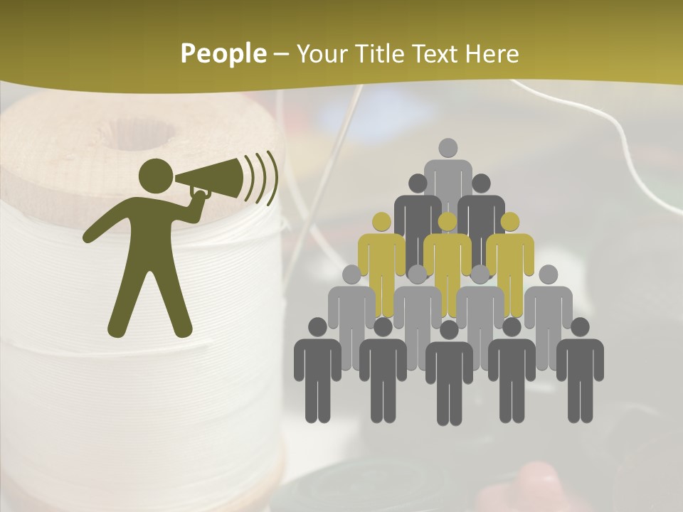 Skein Macro Bobbin PowerPoint Template